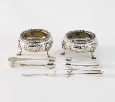 Lot 49 - A pair of Victorian silver open salts, G R,...