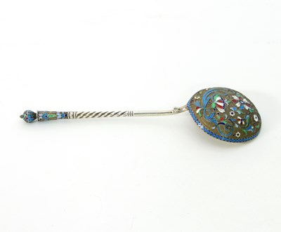 Lot 85 - A Russian silver gilt and cloisonne© enamel...