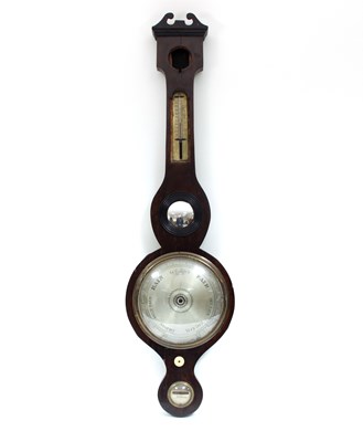 Lot 216 - A 19th Century inlaid barometer, J & J Cetta,...