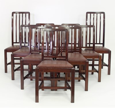 Lot 255 - A set of ten modern chairs