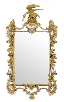 Lot 276 - An 18th Century carved giltwood mirror with...