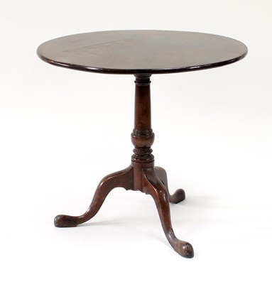 Lot 296 - A George III mahogany tripod table, with...