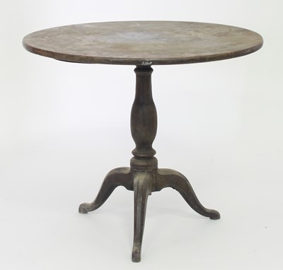 Lot 364 - A mahogany circular tripod table, with...