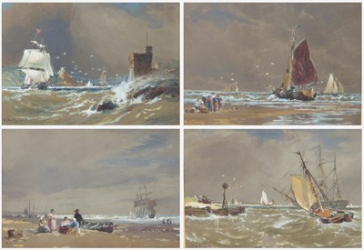 Lot 485 - Thomas Bush Hardy (British 1842-1897)/Coastal...