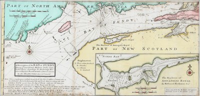 Lot 515 - H Moll/Map of The Bay of Fundy/North...