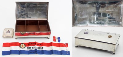 Lot 525B - A silver cigarette box, Sharman D Neill,...