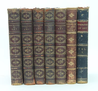 Lot 550 - The Magazine of Art, seven volumes, Cassell &...