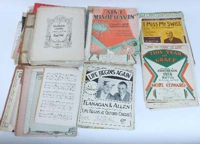 Lot 576 - A collection of Musical Theatre music sheets,...