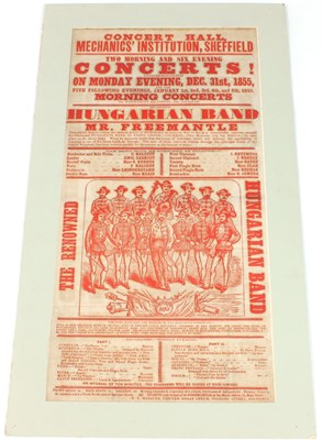 Lot 584 - W R Marsden, Sheffield/Poster for Concert at...