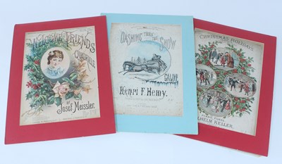 Lot 586 - Nine covers of Christmas sheet music,...