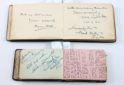 Lot 616 - An autograph book containing autographs of...