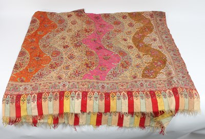 Lot 622 - A Dorukha double-sided shawl, Kashmir, late...