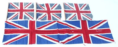 Lot 624 - A collection of flags including the Union flag,...