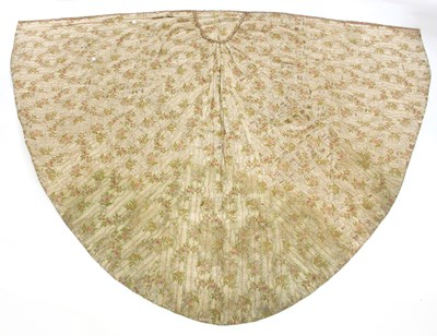 Lot 643 - A 19th Century silk embroidered semi circular...