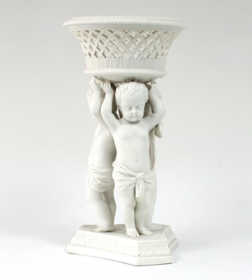 Lot 691 - A Copeland parian porcelain centrepiece,...