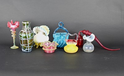 Lot 697 - A Belleek teapot and matching cups and saucers,...