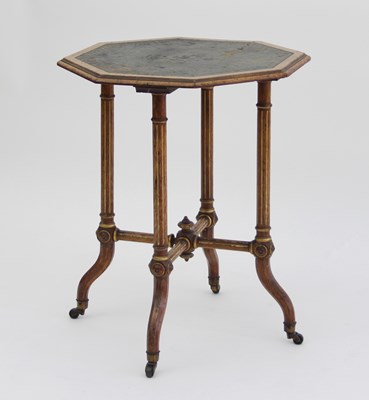 Lot 36 - An oak octagonal occasional table in the...