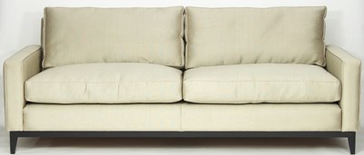 Lot 39 - A large sofa upholstered in J Robert Scott...