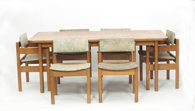 Lot 47 - Gordon Russell/An oak dining suite comprising...