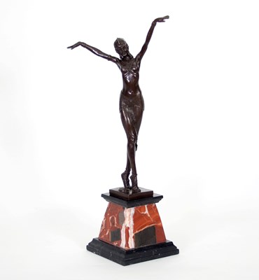 Lot 76 - After Demetre Chiparus/An Art Deco style...