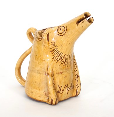 Lot 82 - Ewenny Pottery/A novelty pig jug, early 20th...