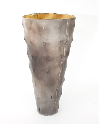 Lot 97 - Joy Bosworth/A smoke-fired vessel of tall...