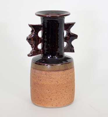 Lot 117 - Russell Collins/A stoneware black and ash...