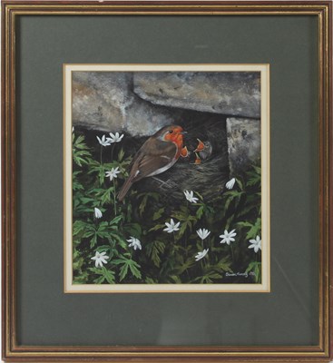 Lot 230 - Peter Hayman (British, born 1930)/Swans in...