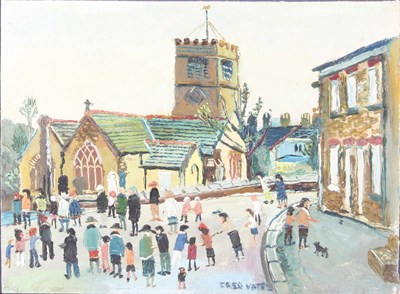 Lot 273 - Fred Yates (British 1922-2008)/Going to Church...