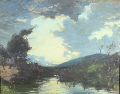 Lot 300 - John B Everett (British 1876-1949)/River...