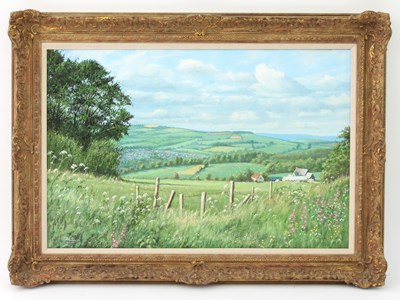 Lot 331 - Hugo Squires/Above Winchcombe/signed/oil on...