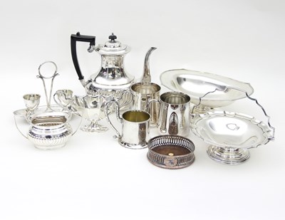 Lot 412 - A quantity of silver plated wares including...