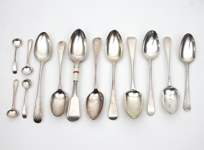 Lot 441 - A pair of Scottish silver serving spoons,...