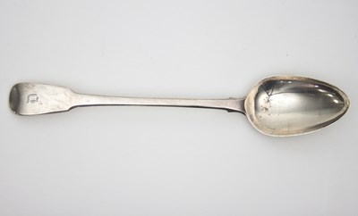 Lot 442 - A George III silver basting spoon, William...