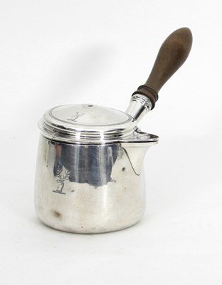 Lot 456 - A George IV silver brandy warmer, Emes &...