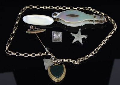 Lot 534 - A pair of mother-of-pearl cased lorgnettes,...