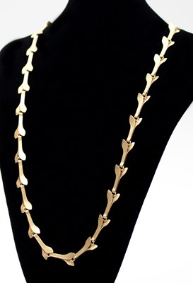 Lot 584 - An 18ct gold necklace by Georg Jensen, the...