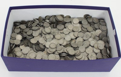 Lot 626 - Approximately 3,200 sixpence pieces, 1947-1966