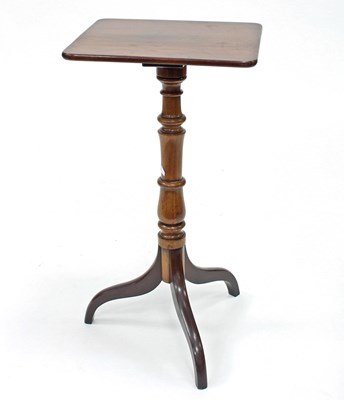 Lot 680 - A late 19th Century mahogany and walnut tripod...