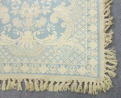 Lot 705 - A blue wool rug, 190cm long