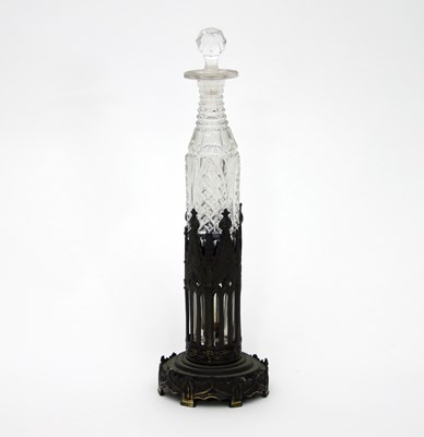 Lot 769 - A George IV gothic bottle holder chimney...