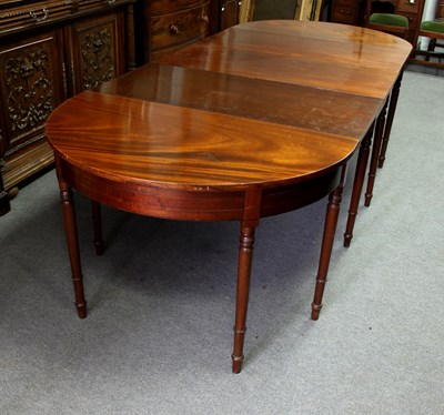 Lot 814 - A George IV mahogany dining table, the...