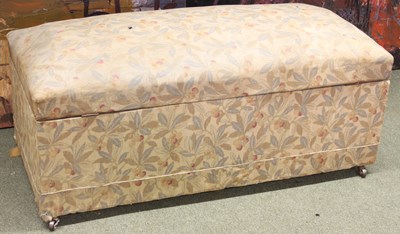 Lot 829 - An upholstered chest ottoman, 120cm long