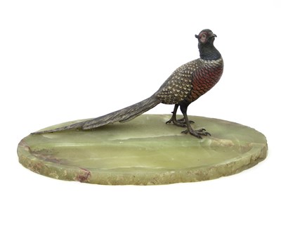 Lot 897 - An Austrian cold painted bronze figure of a...