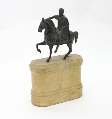 Lot 913 - A 19th Century bronze figure of Emperor Marcus...