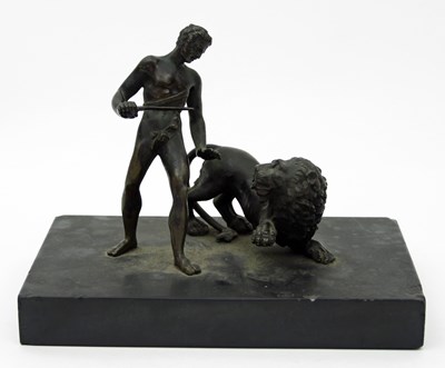 Lot 914 - A 19th Century bronze of Androcles and the...