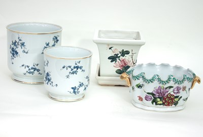 Lot 964 - Four ceramic flower vases