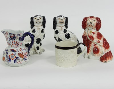 Lot 973 - A 19th Century Staffordshire mug, moulded with...