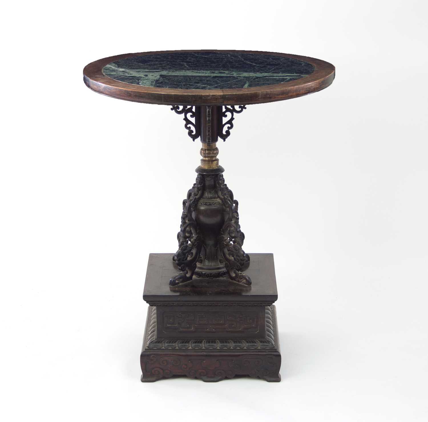 Lot 994 - A Chinese late 19th Century circular table,...