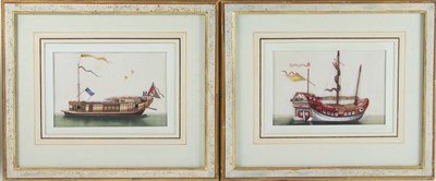 Lot 1055 - 20th Century Chinese School/Barges/four...